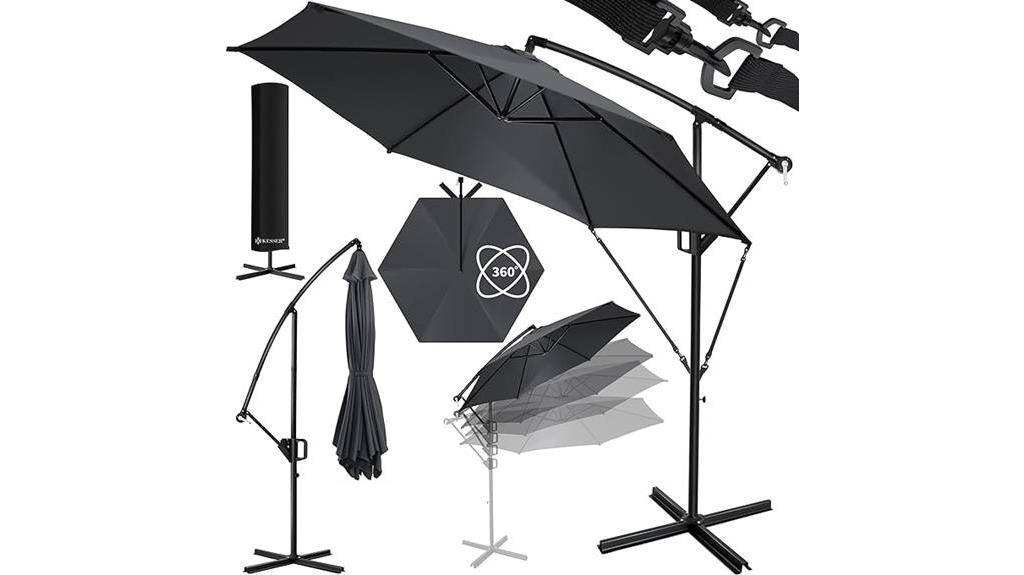 kesser aluminium offset umbrella review