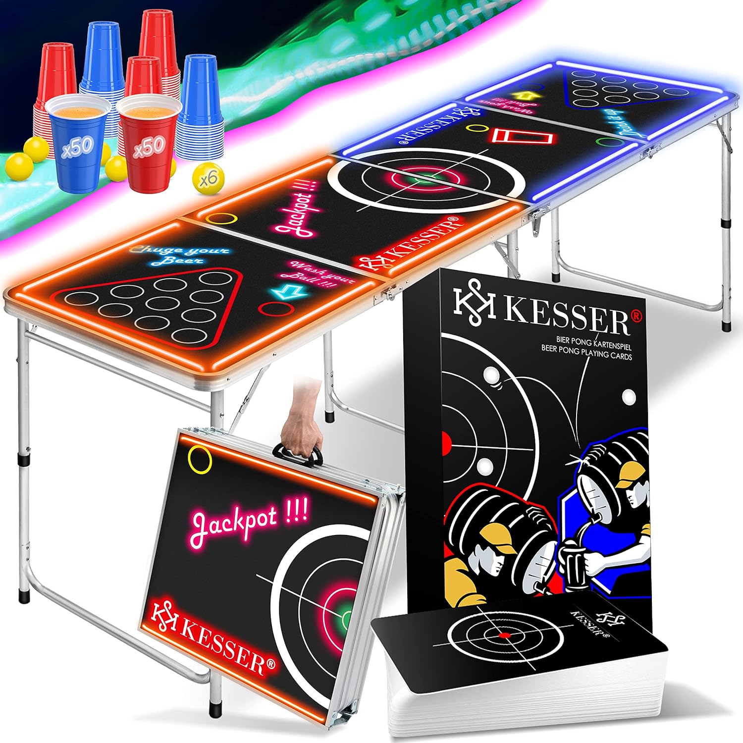 Beer Pong Tisch Led