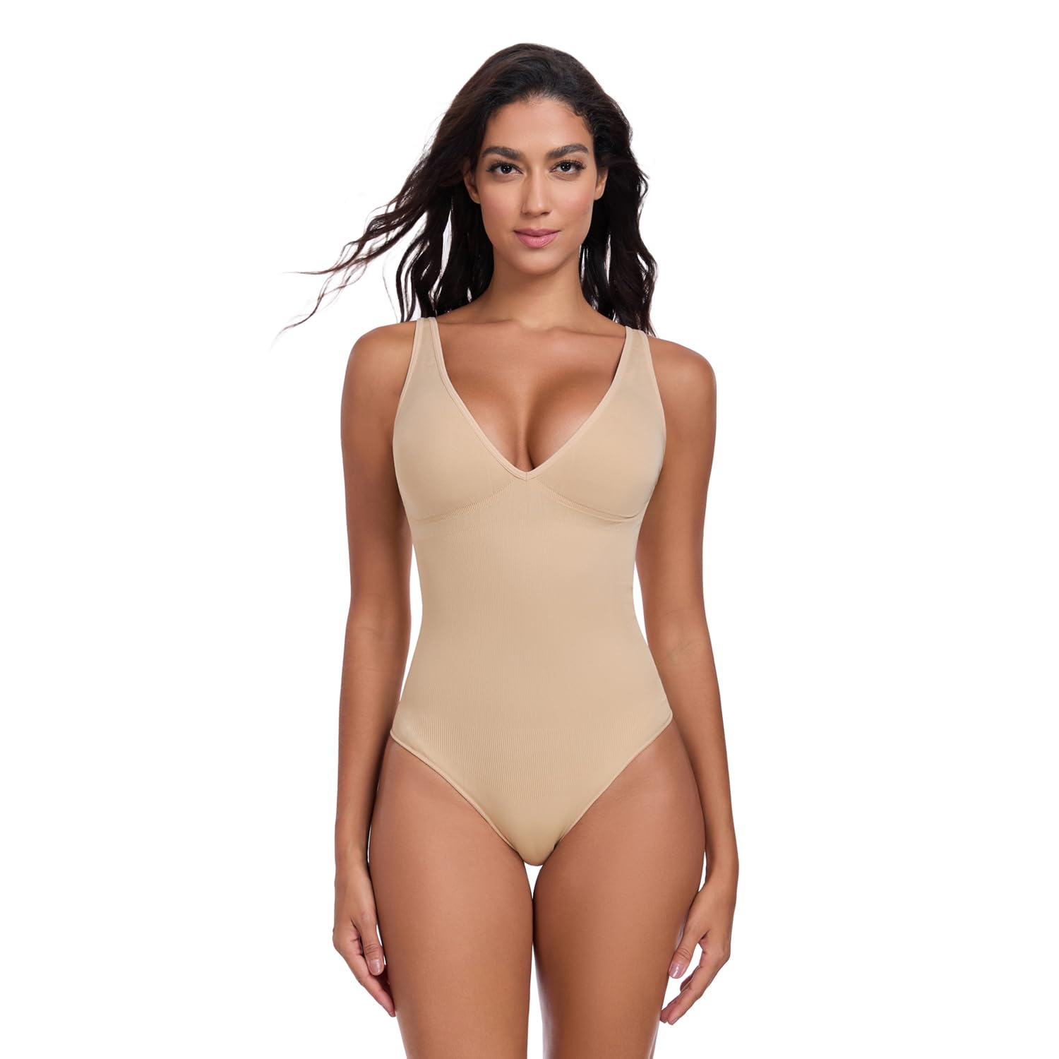 KESSER Damen Body Shaper Rückenfrei Bauchweg Nahtlos Figurformend