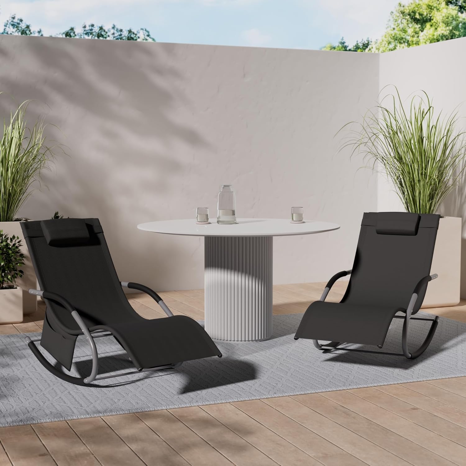 KESSER® Sonnenliege – ergonomisch, wetterfest, 150 kg Belastung