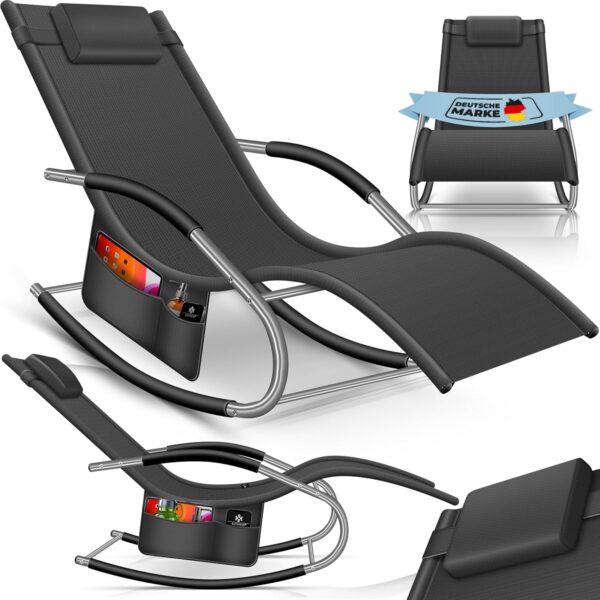 KESSER® Sonnenliege – ergonomisch, wetterfest, 150 kg Belastung