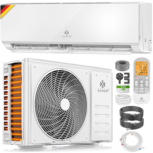 KESSER® Split‑Klimagerät 12000 BTU WiFi/App A++ Kühlung A+ Heizung R32